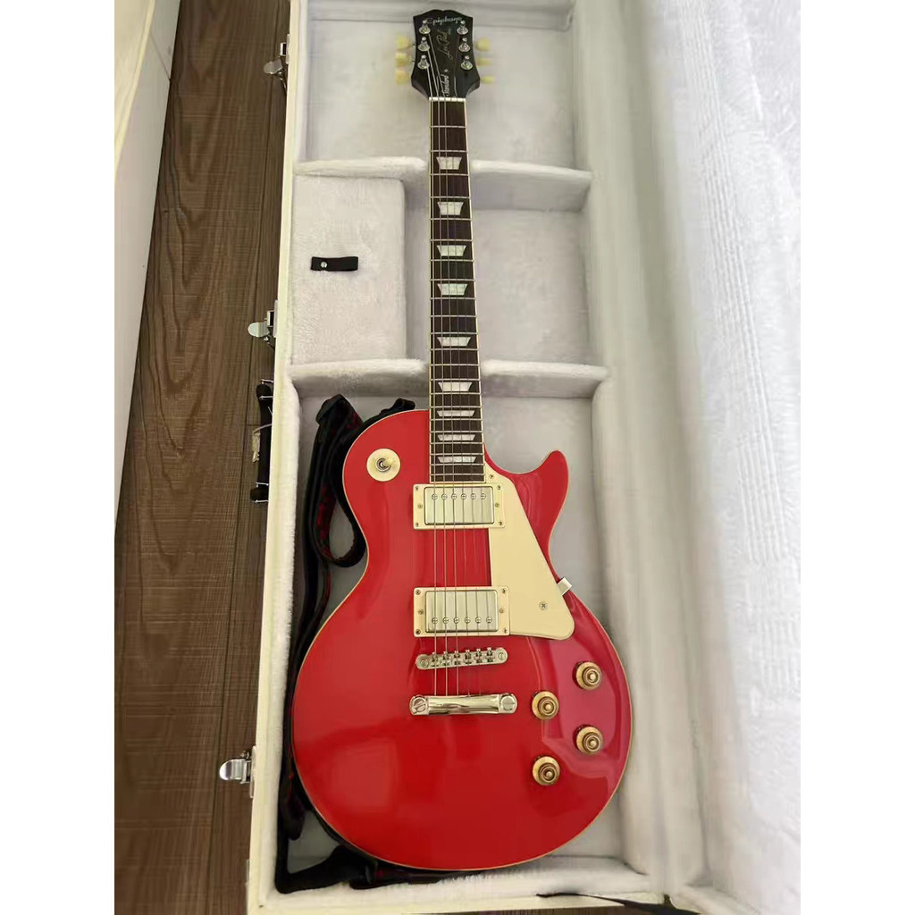 Epiphone Les Paul Epiphone Les Paul เคสกีตาร์ไฟฟ้า LP Case เคสกีต้าร์ล็อคสีขาวหรูหรา