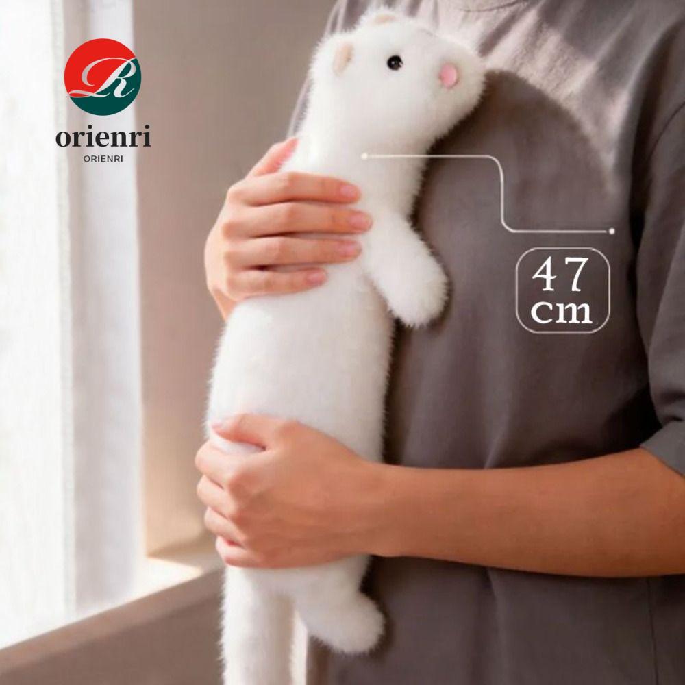 หมอนตุ๊กตา ORIENRI Ferret, Soft Plush Fluffy Texture ตุ๊กตา Ferret ของเล่น, เย็บหนาแน่นน่ารัก Expres