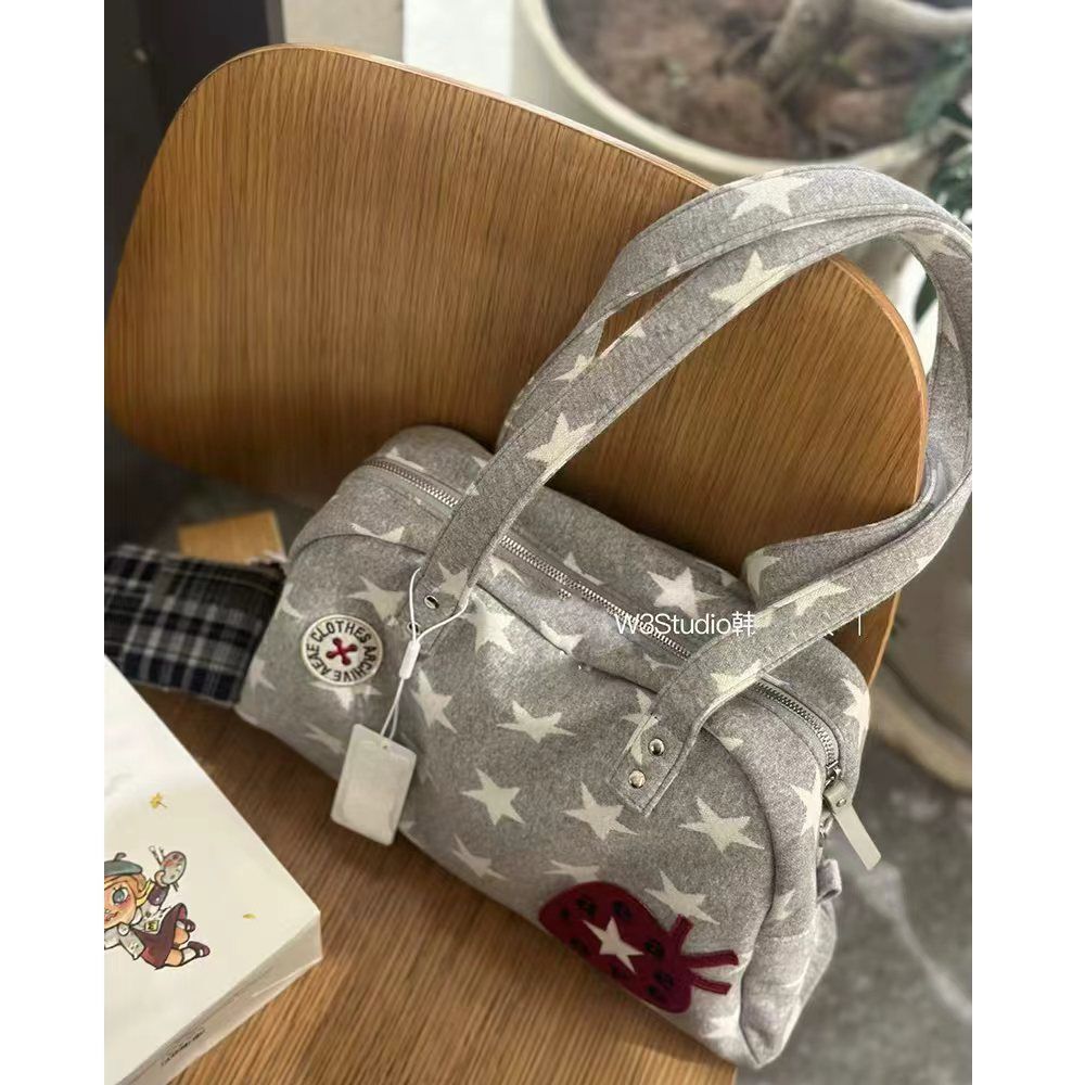 Niche Camouflage Hot Girl y2k Star Strawberry One Shoulder Fashion