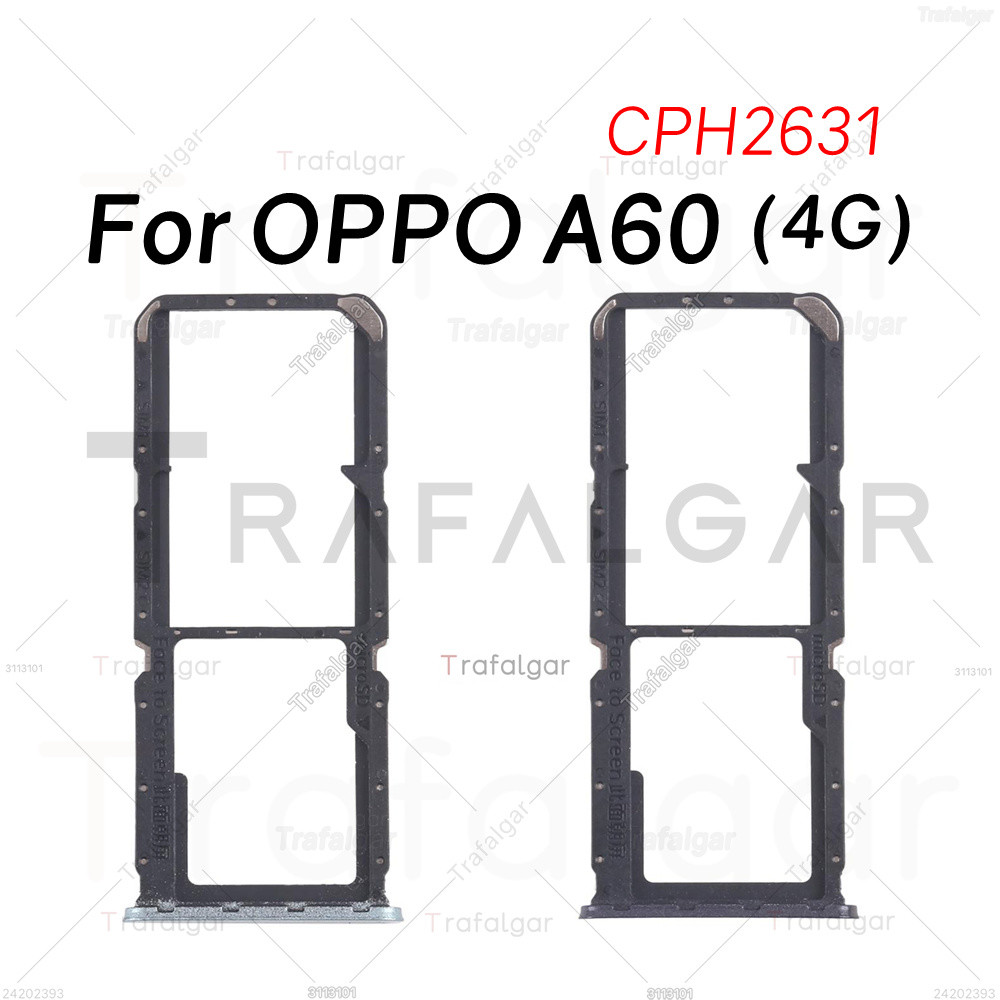 ถาดซิมการ์ดสําหรับ OPPO A60 CPH2631 เปลี่ยนอะแดปเตอร์ซ็อกเก็ต