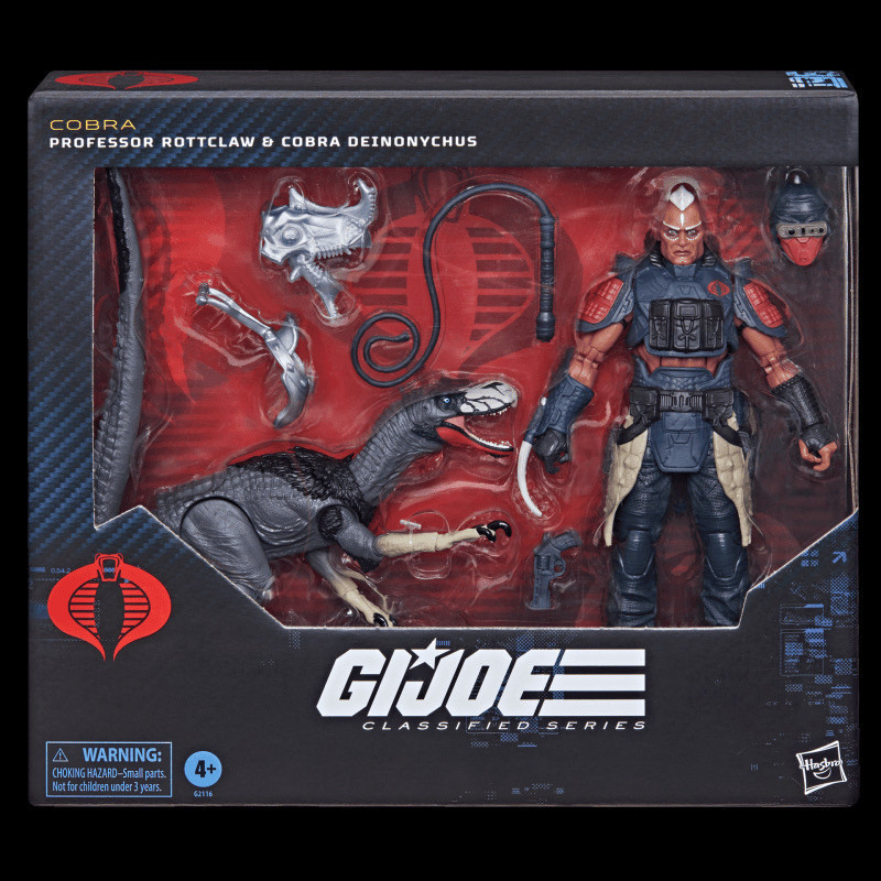 ฮาสโบร กองกําลังพิเศษ GI Joe 20 ซม. ชุดศาสตราจารย์ Rotclaw และ Cobra Claw Dragon