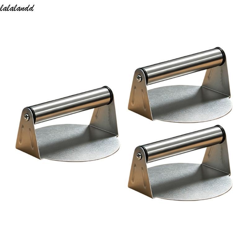 Laland Steel Press Burger Smash Burger Press รอบแผ่นแบนยก Handle สําหรับ Patties สเต็ก Griddle ทําอา