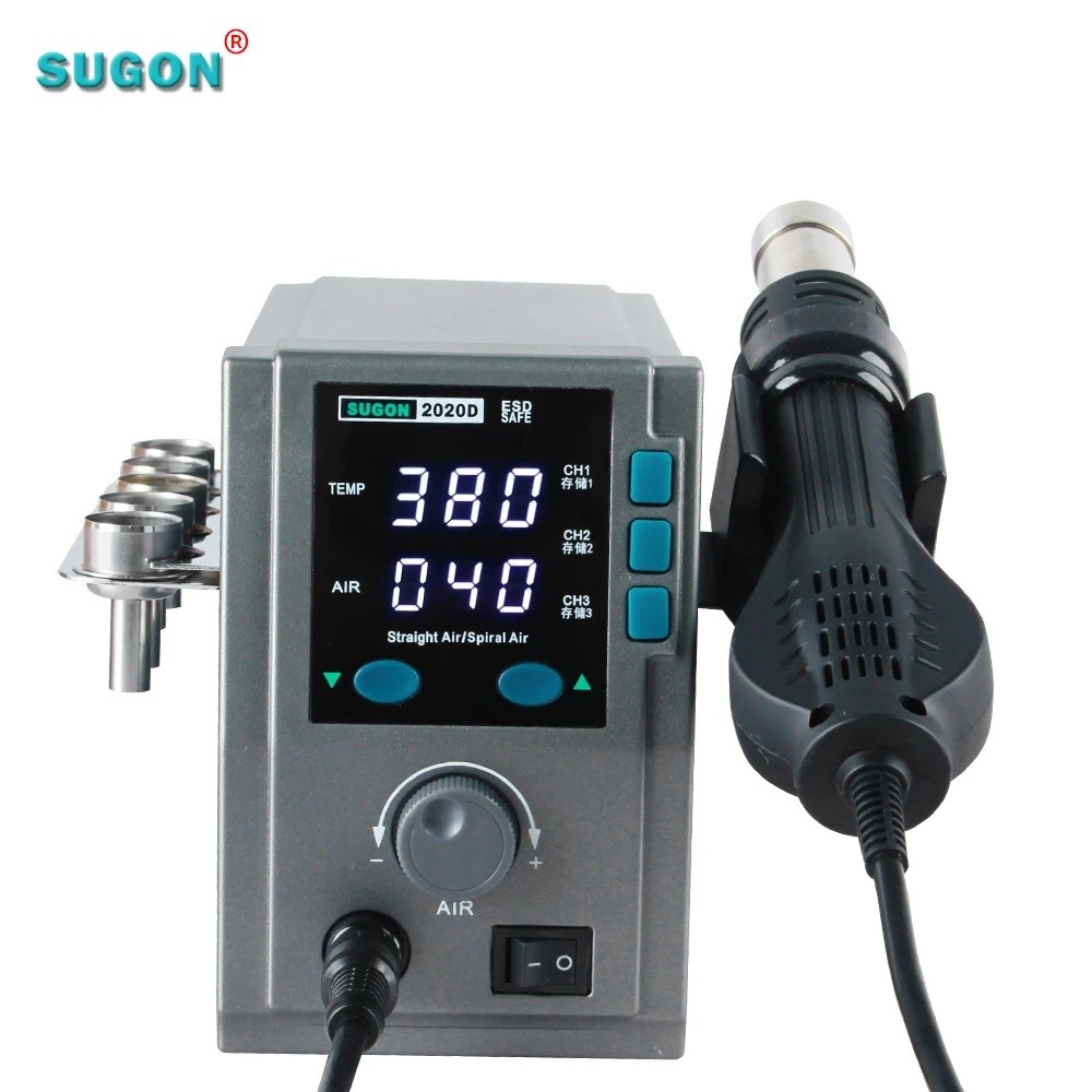 YMHM โรงงานโดยตรง SUGON 2020D Bga Rework Station Mini ความร้อน Air Gun Desoldering Station โทรศัพท์ม