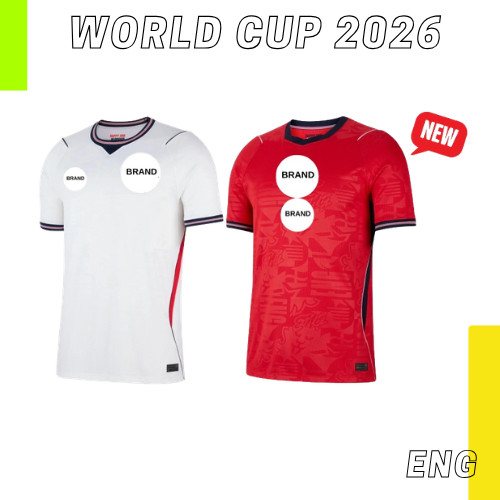 (ใหม่) England_Home Away Kit World Cup 2026 Football Jersey Fan Player Issue Murah Kualiti England 2