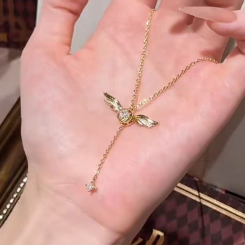 [gxjy00010.th] Influencer Harry Potter Joint Gold Snitch สร้อยคอฟางจี้ประณีตแฟชั่น Creative ที่ไม่ซ้