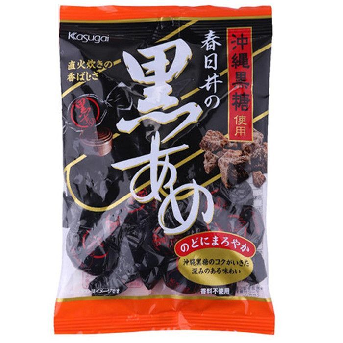 ขนมนําเข้าจากญี่ปุ่น Kasugai Okinawa Brown Sugar Brown Sugar Hard Sugar Caramel Malt Brown Casual Sn
