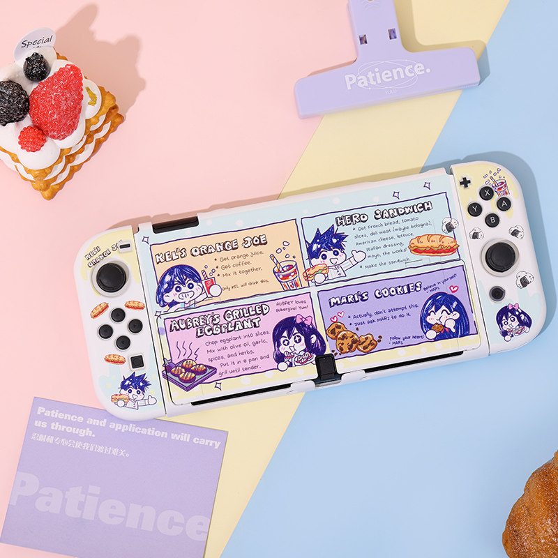 เคสป้องกัน Nintendo switcholed ดั้งเดิม omori เคสป้องกัน NS เคสแข็งซิลิโคน oled ฐานเสียบได้