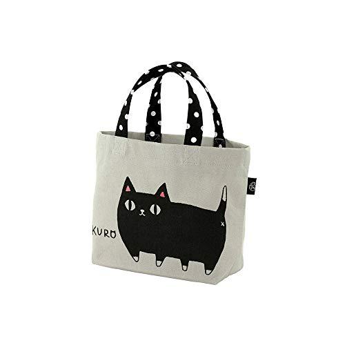 Directly from Japan Ceramic Indigo Tote Bag Small Cat 3 Brothers Kuro Size: Approx. W 11.8 x D 3.9 x