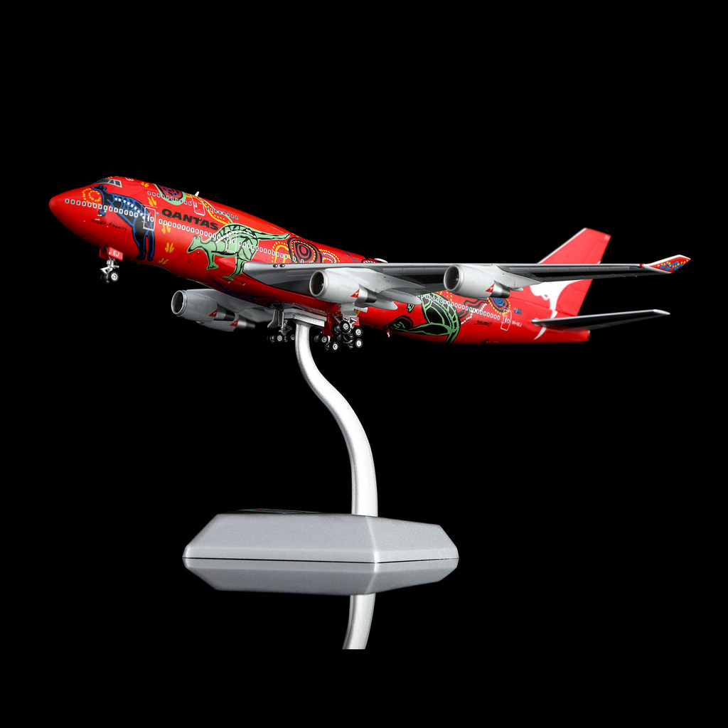 HX 1/400 สายการบินออสเตรเลียโบอิ้ง 747-400 VH-OEJ Kangaroo Dream Alloy รุ่นพร้อมขายึด