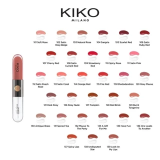 KIKO MILANO Unlimited Double Touch อันลิมิเต็ด ดับเบิ้ล ทัช ลิปสติก