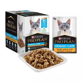 Purina PRO PLAN Cat อาหารแมวเปียก สำหรับแมวโต สูตรยูรินารี่ แคร์ 85 g x12 ซอง สูตร Complete & Balance เลขทะเบียน07