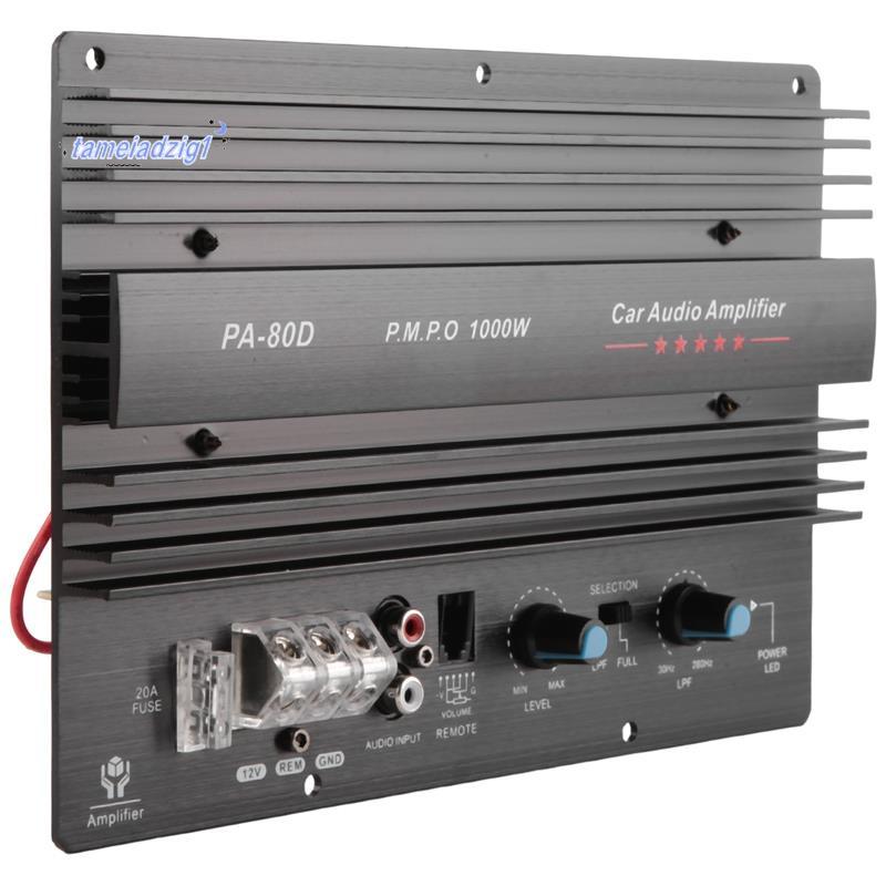 PA-80D 12V 1000W เครื่องเสียงรถยนต์เครื่องขยายเสียงกําลังสูง Amp Board ซับวูฟเฟอร์ที่มีประสิทธิภาพ A