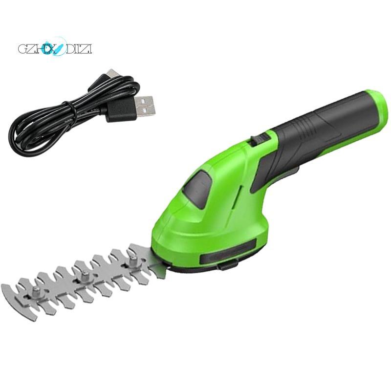 GzhxdiiziGrass and Shear,ไร้สายไฟฟ้าHedge Trimmer USB-Cชาร์จ,One-Hand Bush TrimmerสําหรับYard