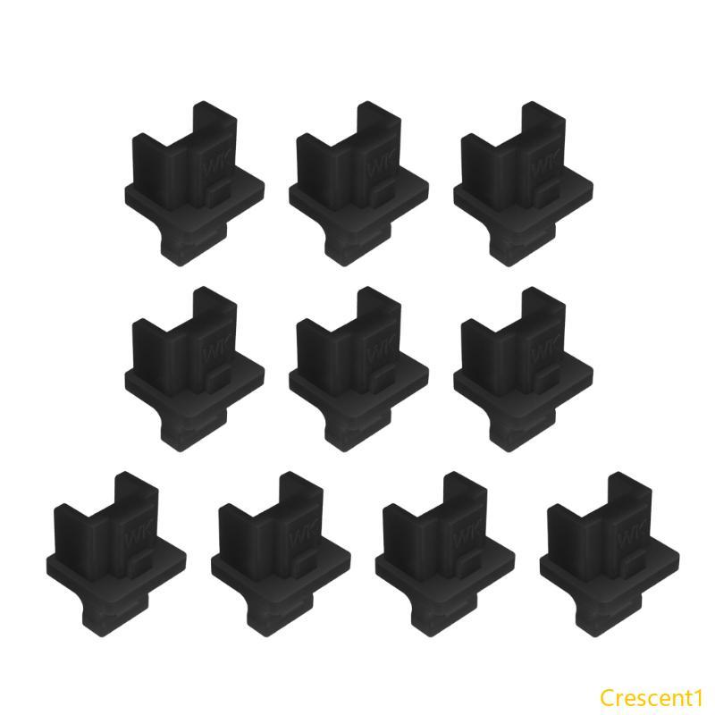 Crescent1 10 ชิ้นชุดEthernet RJ45 ป้องกันฝุ่นRJ45 ฝุ่นสําหรับแล็ปท็อปคอมพิวเตอร์เราเตอร์RJ45 Connect