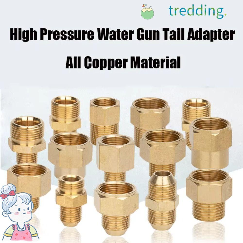 TREDDING491 1 ชิ้นชายหญิงอะแดปเตอร์, F/M 3/8 "M14 M18 M22 ด้ายท่อเชื่อมต่อ, ทนทานท่อ Barb ทองเหลือง 