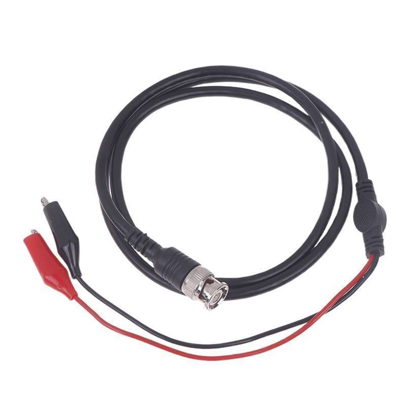 # BHTH # Oscilloscope Test Probe สายตะกั่ว BNC ปลั๊กชาย Q9 ถึง Dual คลิป 1 M Oscilloscope ปากกาทดสอบ