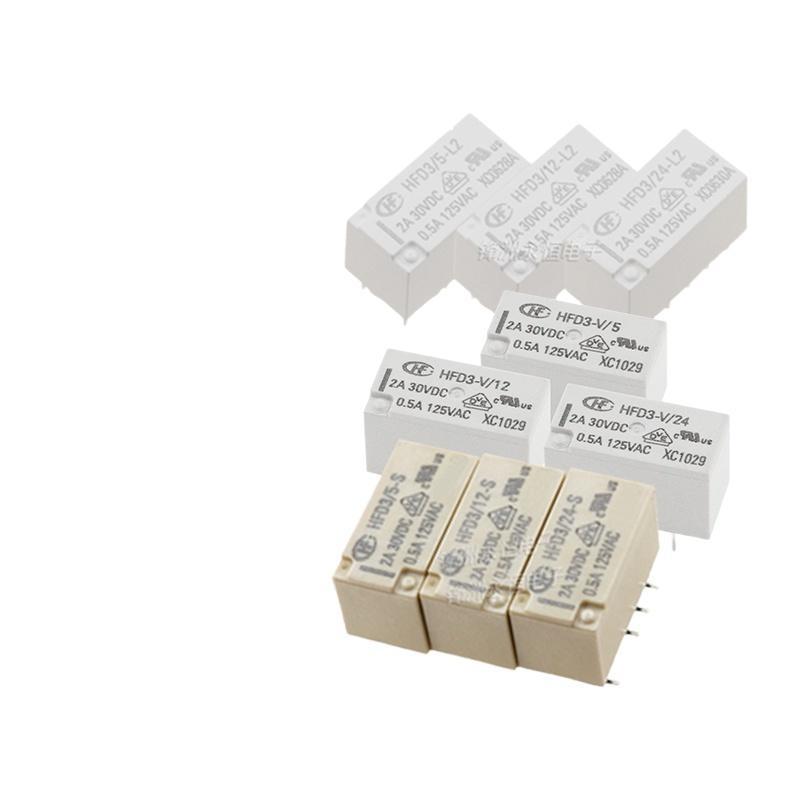 Hongfa สัญญาณรีเลย์ HFD3 HFD3-V HFD4/5 3 9 12 24V-S L1 L2SR