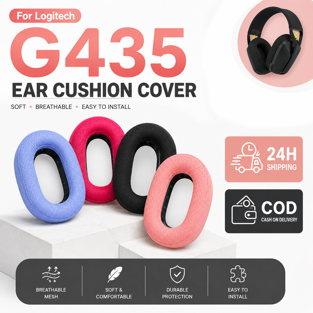 สำหรับ Logitech Earpads G435 Headwear Earpbuff หูฟังคอมพิวเตอร์ฟองน้ำป้องกันกรณีคานศีรษะเปลี่ยนอุปกร