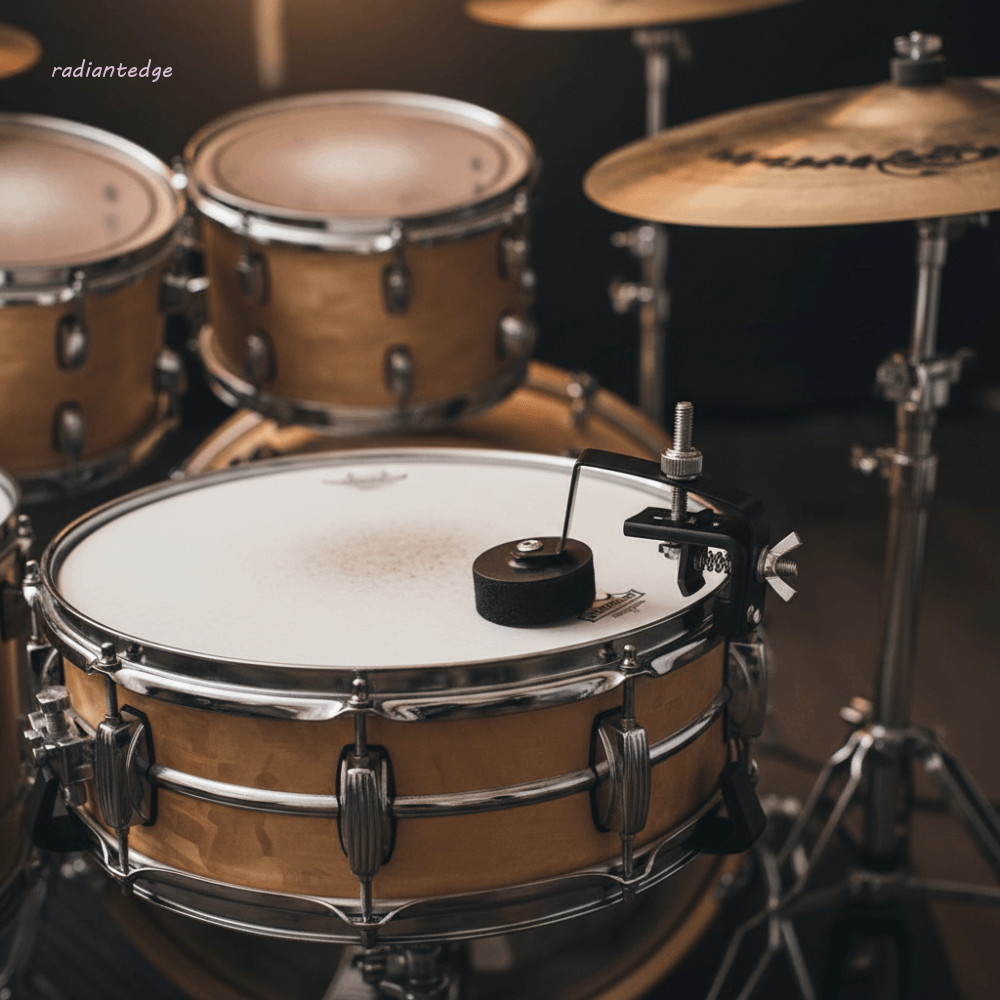RADIANT Drum Tone Control Mute, Felt & Metal Western Percussion Instrument Accessories Brid Drum Dam