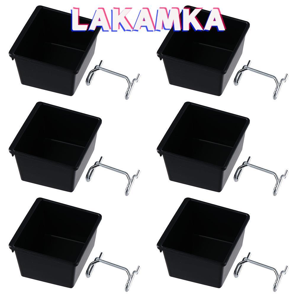 LAKAMKA ตะขอ Pegboard, ถัง Pegboard PP, กล่อง Pegboard