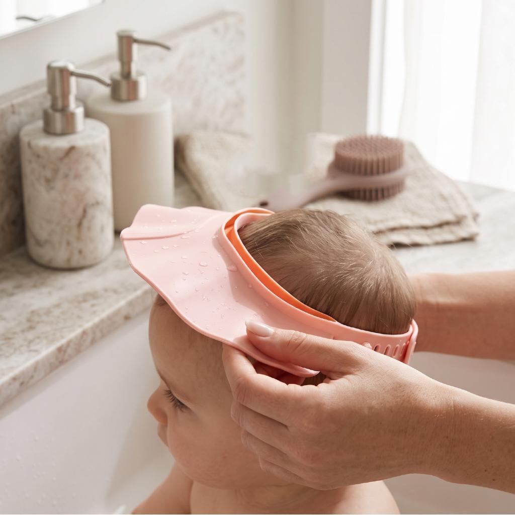 Garosa Baby Shower Cap Silicone (Roseate)