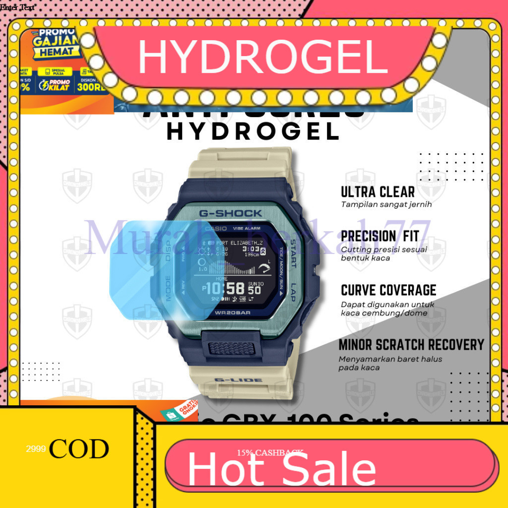HYDROGEL ไฮโดรเจลป้องกันรอยขีดข่วนสําหรับ G-Shock GBX100 GShock GBX 100