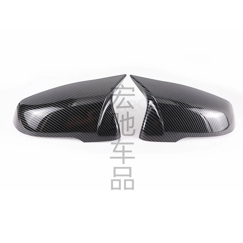 优质-สําหรับ BMW X2 F39 2016-2023 สีดําเงาคาร์บอนไฟเบอร์เนื้อฝาครอบกระจกมองข้างเปลี่ยน