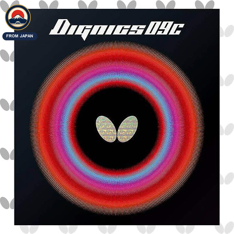 Butterfly Dignics 09C Rubber - Black, Thick, Premium Table Tennis Performance