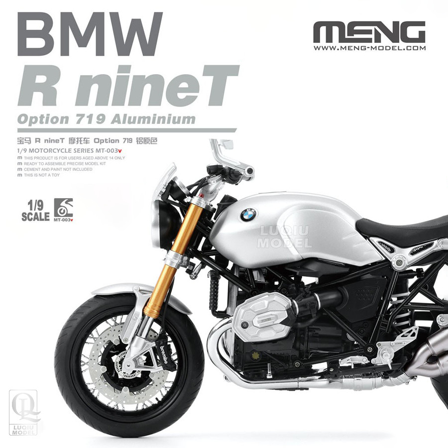 คลังสินค้าพร้อม MENG 1/9 BMW R nineT อุปกรณ์เสริมรถจักรยานยนต์ 719 อลูมิเนียมสีหลัก Happy Color MT-0