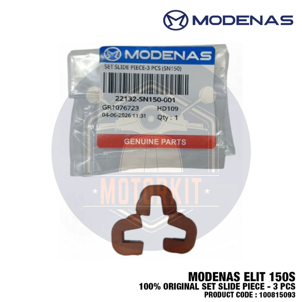 MODENAS ELIT 150S SN150 SET SLIDE PIECES PULLEY CVT 22132-SN150-001