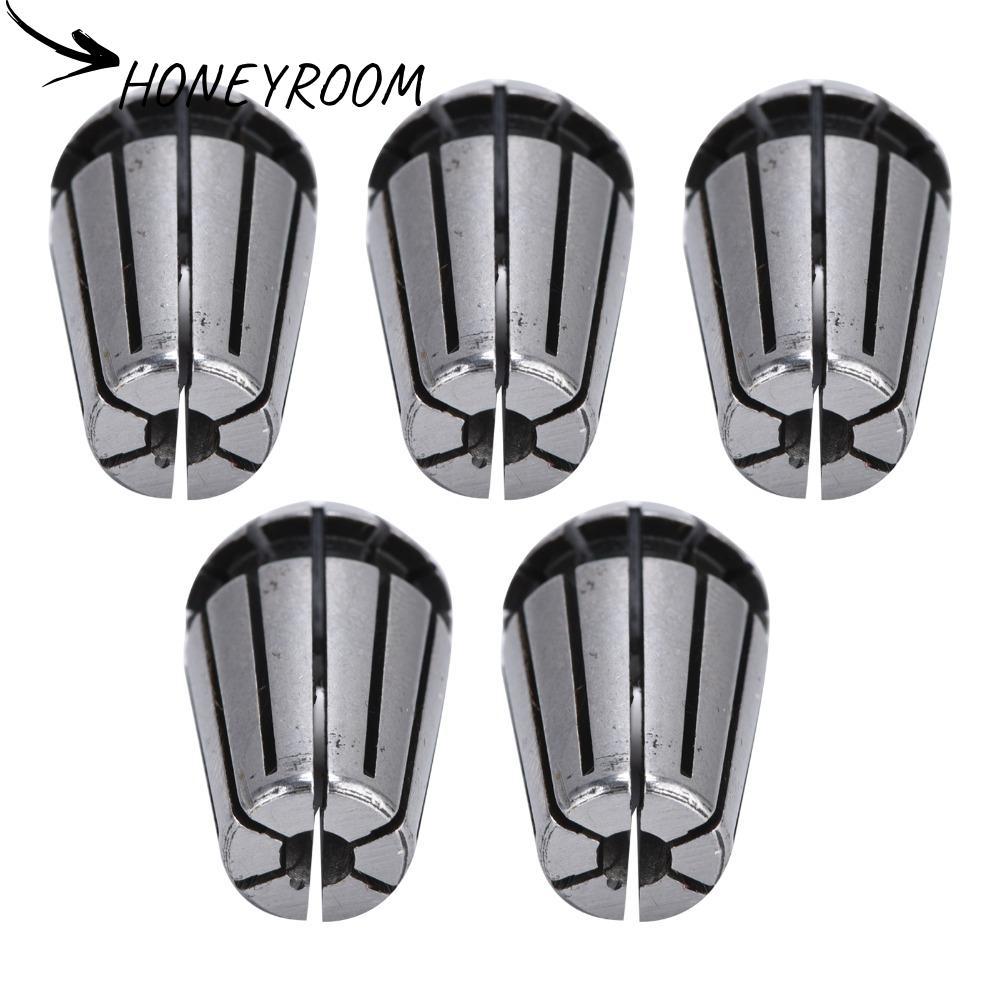 HONEYROOM 5 ชิ้น CNC Collet Chuck, ER11 ประเภท 40Cr ER11 ชุดสปริง Collet Desig 1/16 "ถึง 1/4" Range 