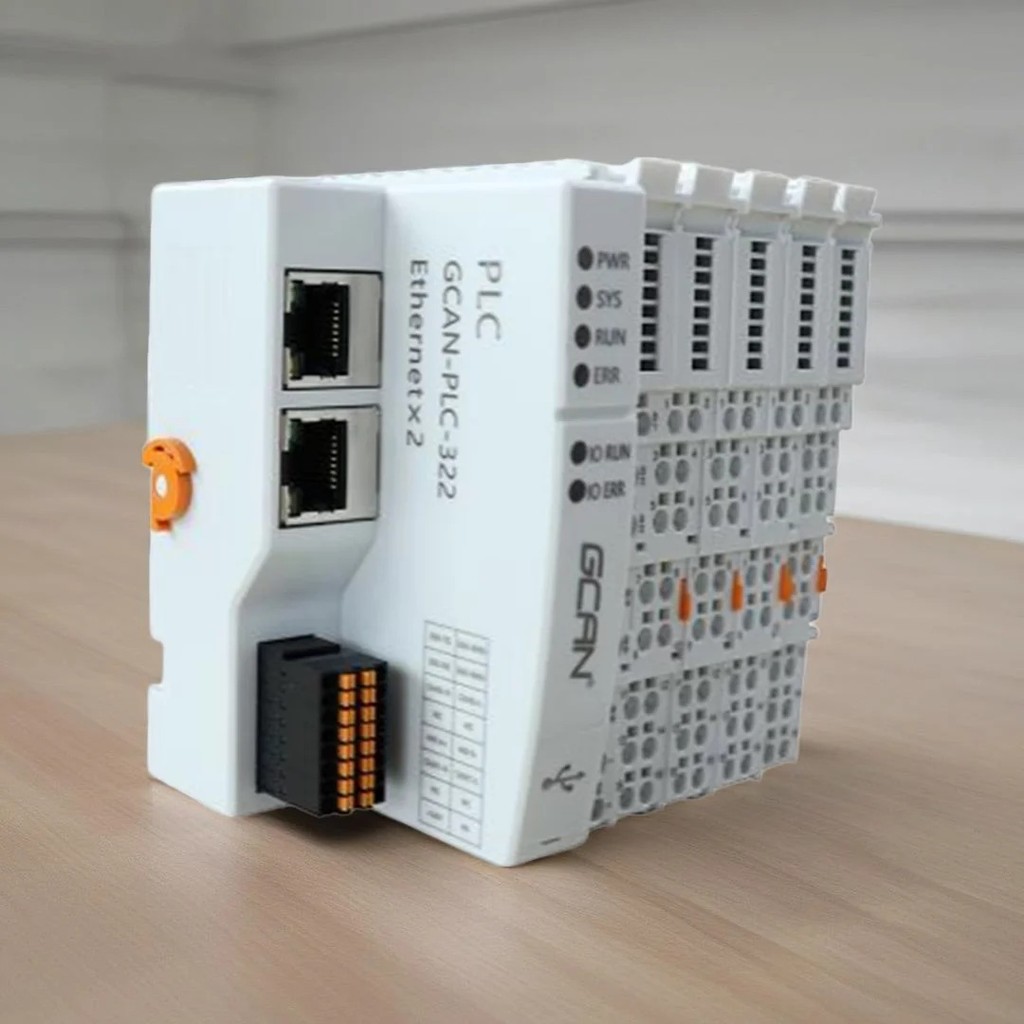 RRRE PLC โปรแกรม Controller ใหม่ Original Spot PLC โปรแกรม Controller GCAN PLC พร้อมอินเทอร์เฟซ Ethe