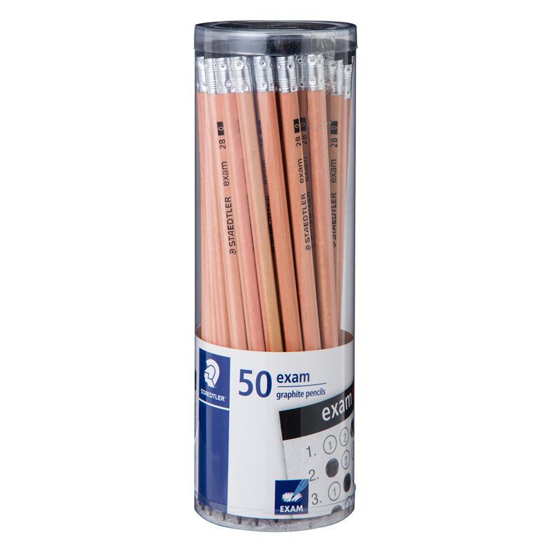 STAEDTLER EXAM ดินสอดำ 2B (แพ็ค 50 แท่ง)
