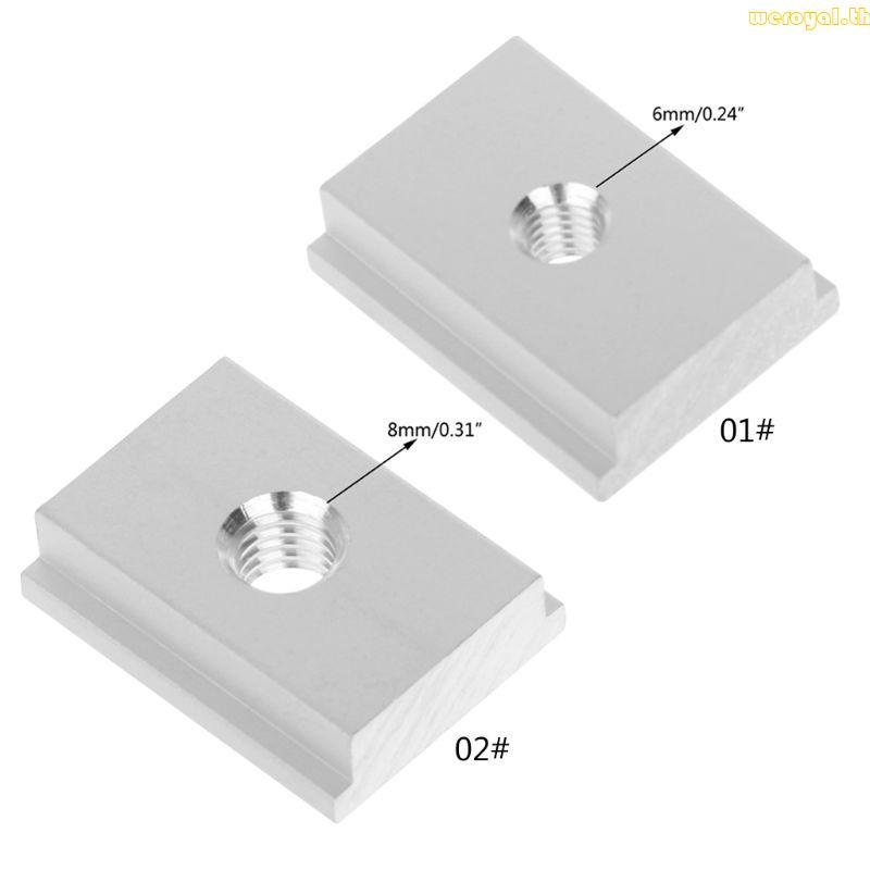 Weroyal M6 M8 T-slot T-Slider เลื่อนอ่อนนุชสําหรับงานไม้เครื่องมือ Slot Fastener Jigs Pressi