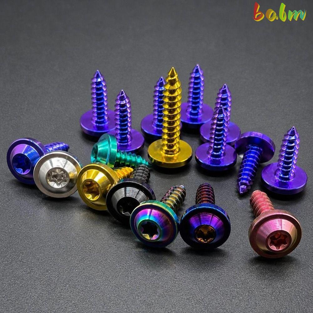 BALM Self Tapping Screw, Titanium M4 M5 Torx Umbrella Screw, Torx Drive GR5 Titanium Fastener