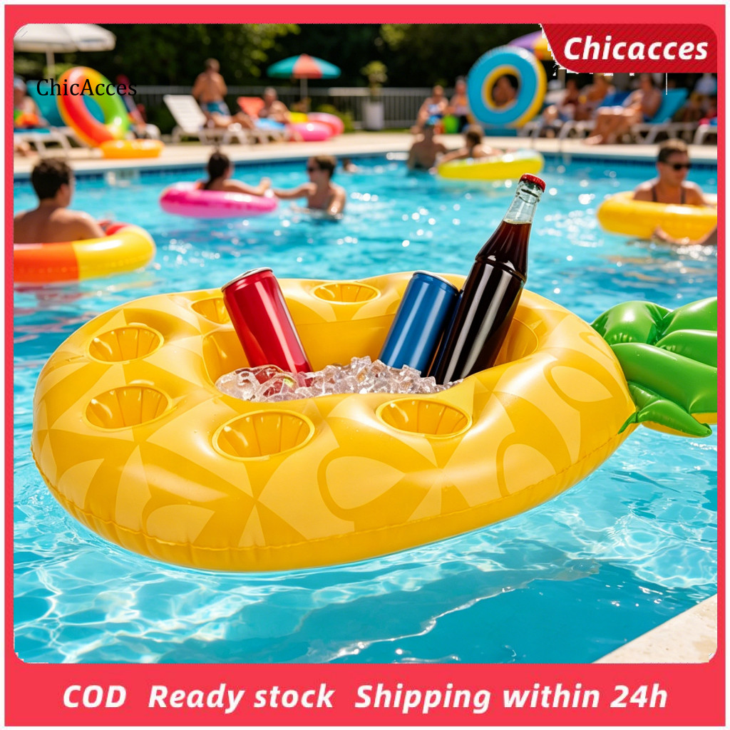 <ChicAcces> Avocado Drink Float Beach Drink Holder Avocado Pineapple Coconut Tree Drink Holder – Flo