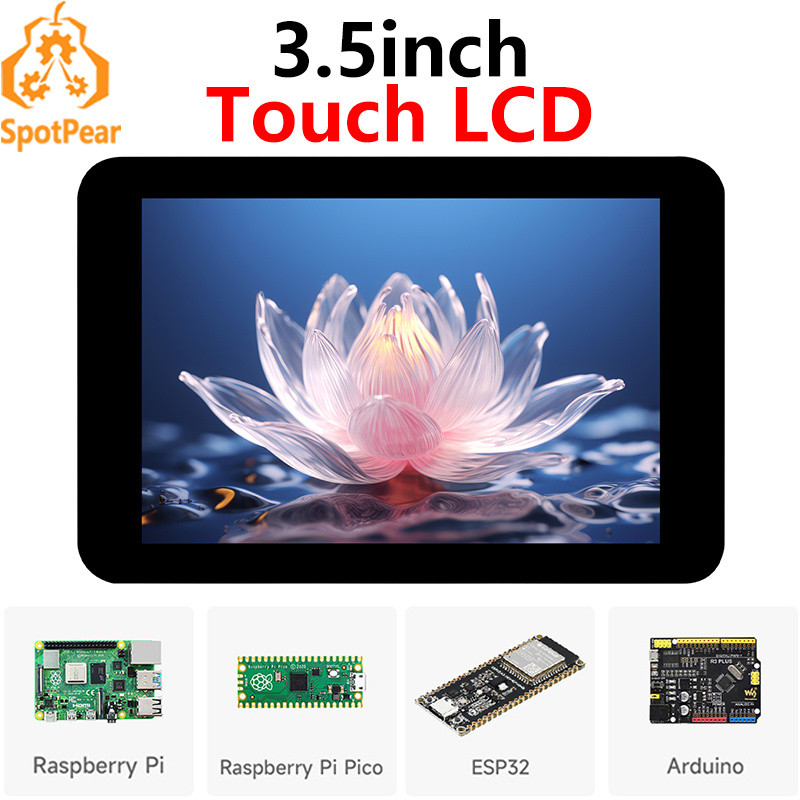 ESP32 3.5寸LCD电容触摸显示屏ST7796适用于Arduino/树莓派/Pico
