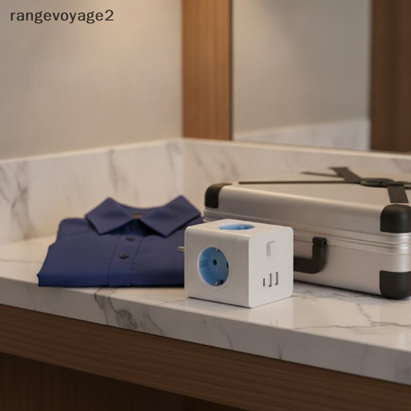 [rangevoyage2] European Standard Cube Adapter Plug And Soet, European Standard USB Soet, 1 ถึง 4 Con