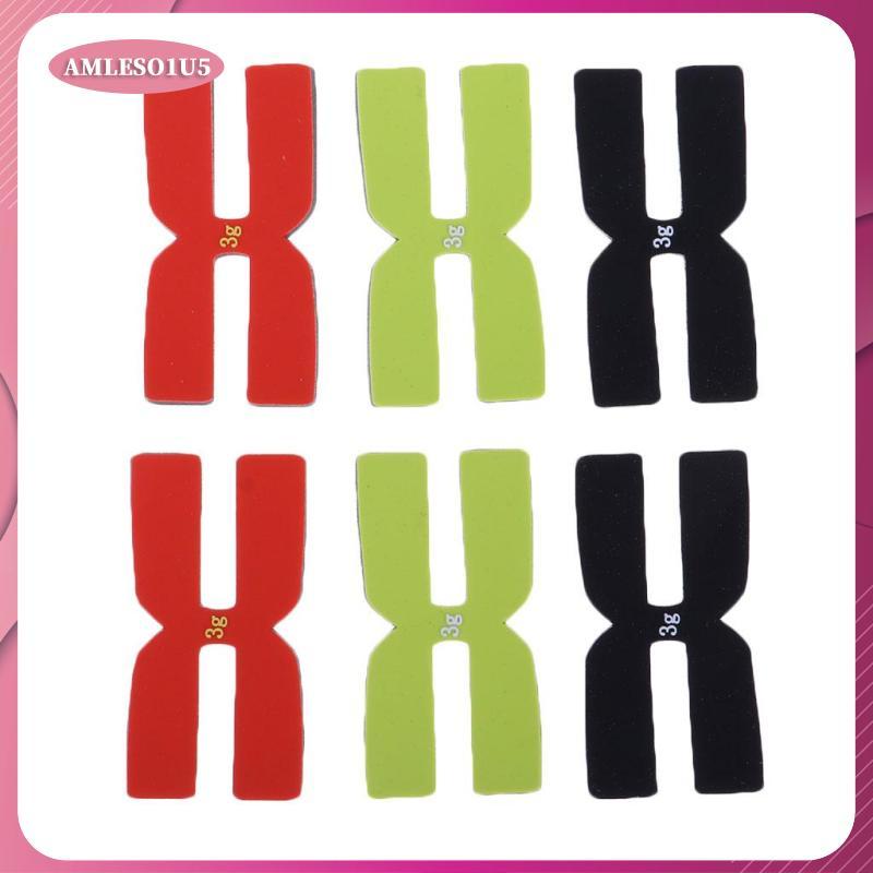 [amleso1u5] 6X 3g Tennis H Shape Weight / Balance Strips Badminton Racquet Balancer Tape