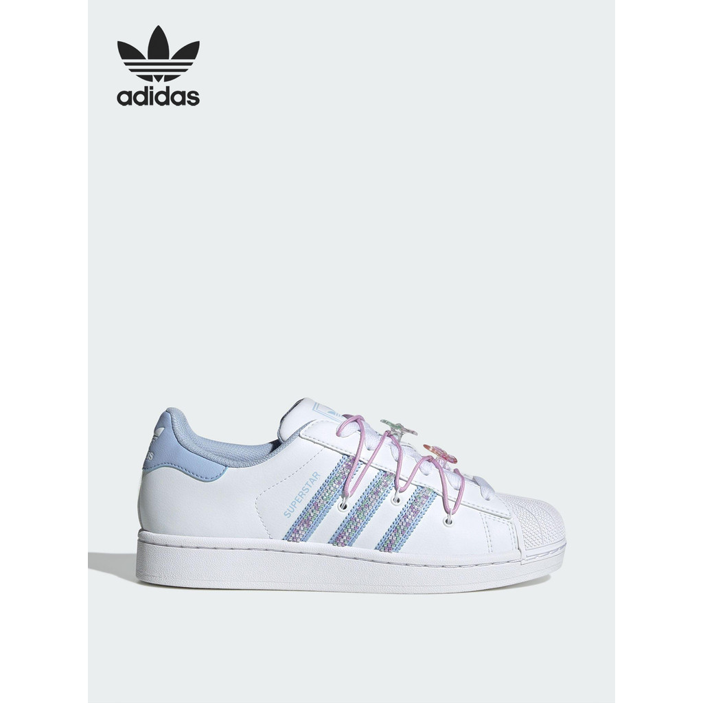 Adidas/Adidas Official Authentic 2025 Clover Ladies Classic Fashion Sports รองเท้าผ้าใบ JR1332