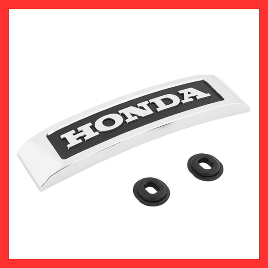 Kijima Emblem Honda Genuine Logo L 185mm + Bush x2 Silver Z9-14-040 【Direct from Japan】