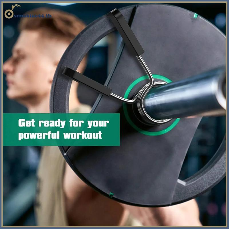 FOURSUN 25/28/30 มม.Barbell Clamp ฤดูใบไม้ผลิคลิปคอยิมน้ําหนักดัมเบล Lo Standard Lifting Kit Barbell