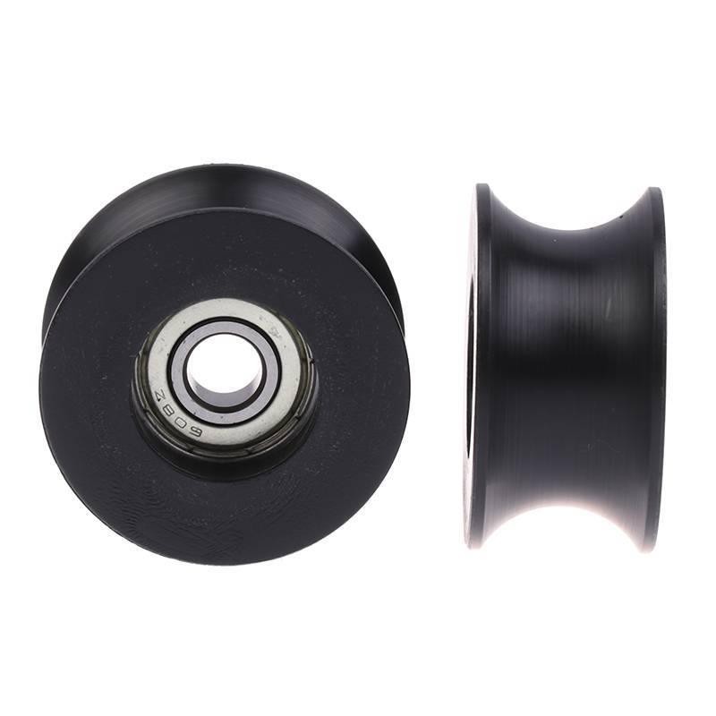 N&Y 1 ชิ้น 8*4*20.5 มิลลิเมตรแบริ่งลูกกลิ้งไนลอน 080UU 8 มิลลิเมตร Groove Guide Pulley ปิดผนึก Rail 
