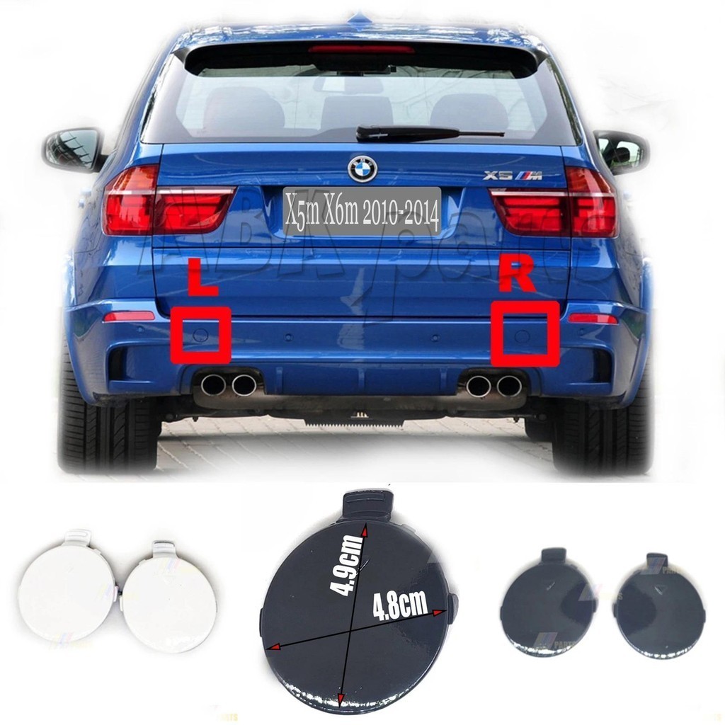 จับคู่ Fit 09-13 BMW M series E70 LCI X5 M X5M ฝาครอบ TOW ด้านหลัง 51127206865