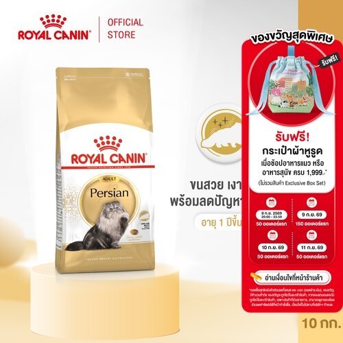 Royal Canin Persian Adult 10kg อาหารเม็ดแมวโต พันธุ์เปอร์เซียน อายุ 12 เดือนขึ้นไป (Dry Cat Food, โรยัล คานิน)