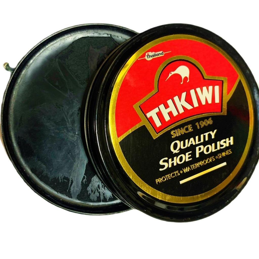 KIWI ประเทศไทยนําเข้า Qiwei รองเท้าขี้ผึ้ง Qiwei รองเท้าภาษาโปลิชคํารองเท้าเรียบรองเท้าหนังบํารุงแพค