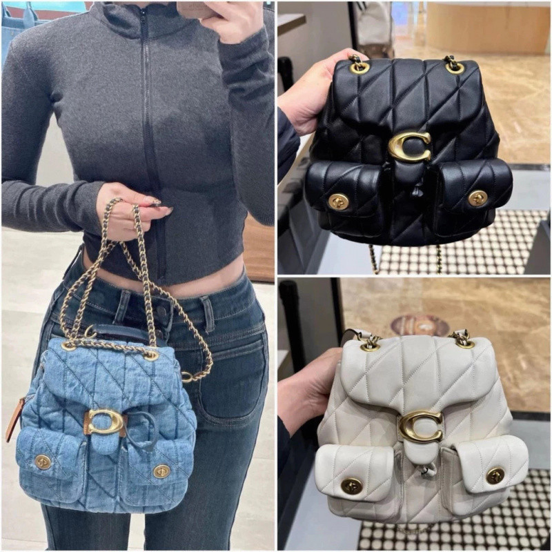 Women's Backpack CU076 กระเป๋าเป้ผู้หญิง กระเป๋าเป้สะพายหลัง สายปรับได้ มีหูหิ้ว Y66CO7A8CH