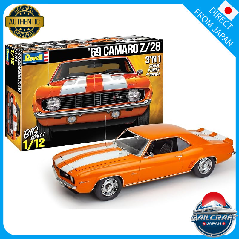 Revell 12812 1969 Chevrolet Camaro Z/28 1:12 Scale 175-Piece Skill Level 5 Model Building Kit