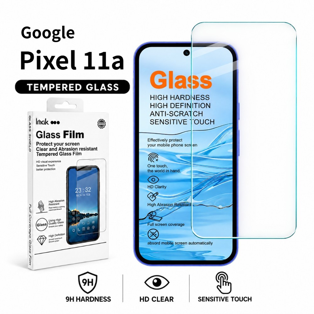 ฟิล์มกระจก สําหรับ Google Pixel 11a Pixel11a รองรับฟิล์มป้องกันลายนิ้วมือ 9H ความแข็ง FM0001