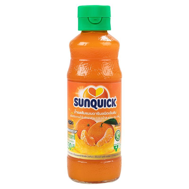 ซันควิกส้มแมนดาริน 300ซีซี Sunquick Mandarin Orange 300cc.